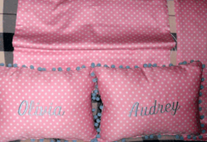 Monogrammed Bed Pillows